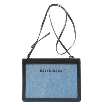 Balenciaga Navy Pochette Shoulder Bag PVC Ladies BALENCIAGA