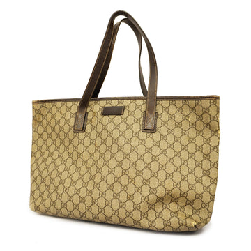 GUCCIAuth  211137 Women's GG Supreme Tote Bag Beige,Brown