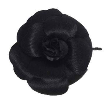 CHANEL brooch Camellia corsage black