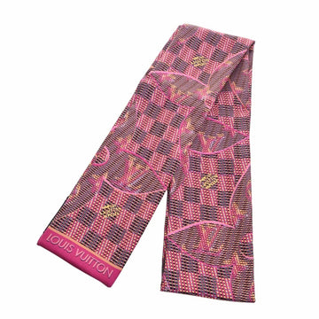 LOUIS VUITTON Silk Bandeau Monogram LV Pop Scarf Muffler MP2499 Pink Multicolor Women's