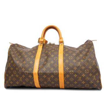 LOUIS VUITTONAuth  Monogram Keepol 55 M41424 Men,Women,Unisex Boston Bag