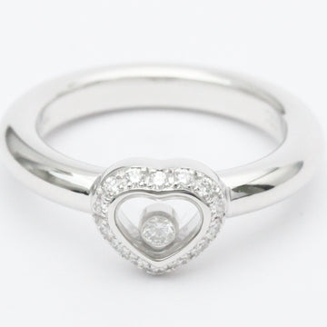 Polished CHOPARD Happy Diamond Heart Ring 18K White Gold 82/2890-20 BF556928
