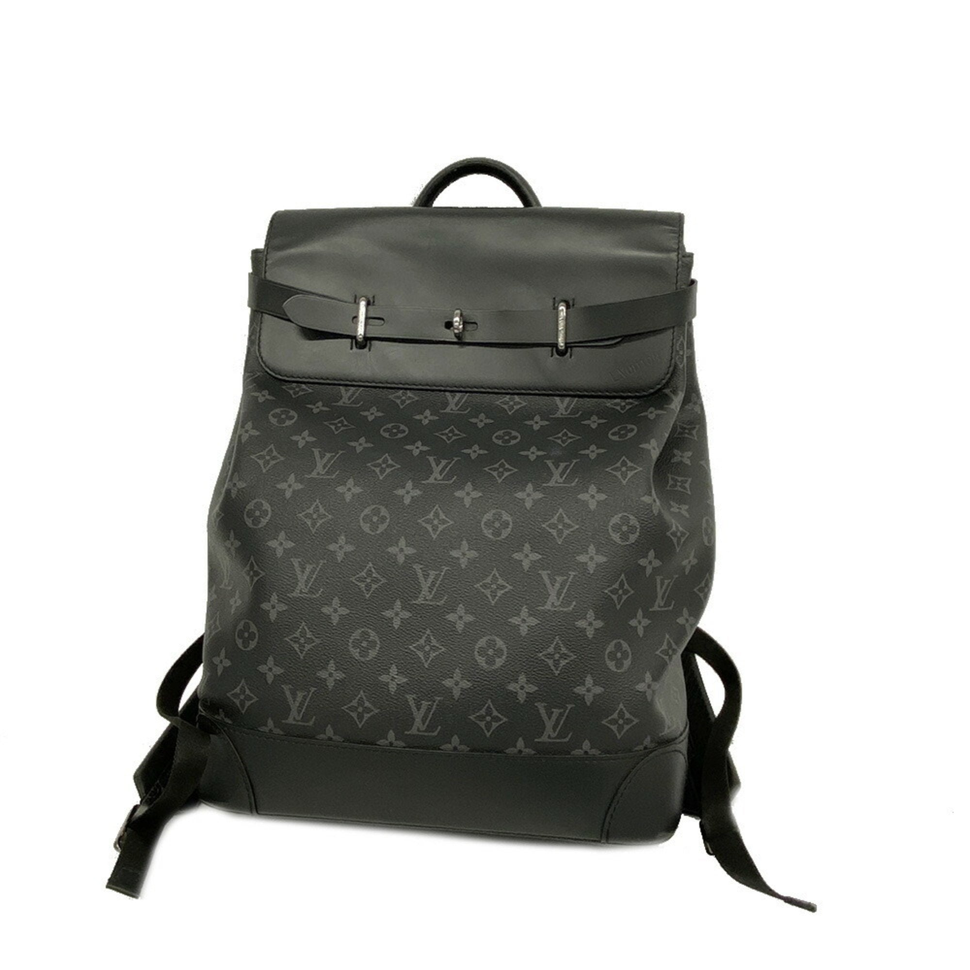 Black louis cheap vuitton backpack mens