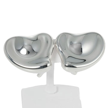 TIFFANY Curved Heart Earrings Silver 925 &Co. Women's