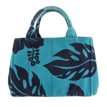PRADA Canapa handbag B2439B canvas TURCHESE DIS turquoise 2way
