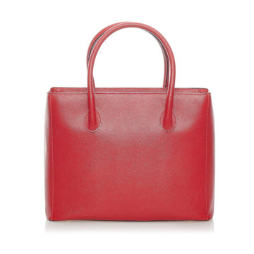 Celine square handbag red leather ladies CELINE