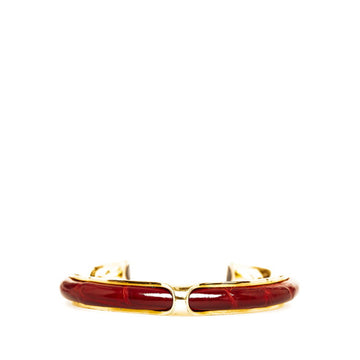 HERMES Bangle Gold Red Plated Ladies