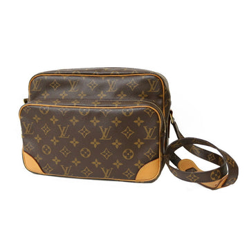 LOUIS VUITTON Shoulder Bag Monogram Nile M45244 Brown Women's Canvas