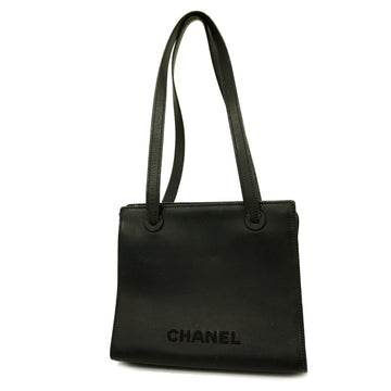 CHANELAuth  Women's Leather Shoulder Bag Black