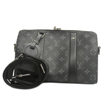 LOUIS VUITTONAuth  Monogram Eclipse City Keepall M45936 Men's Shoulder Bag