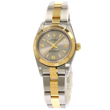 ROLEX 76183 Oyster Perpetual Watch Stainless Steel SSxK18YG Ladies