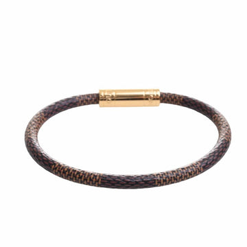 LOUIS VUITTON Damier Keep It Bracelet M8137 Brown Women's