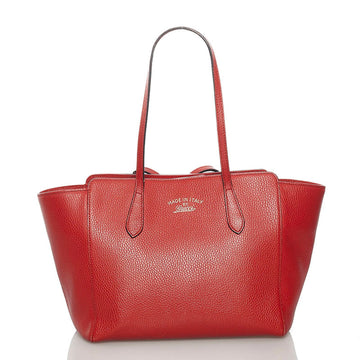Gucci Swing Shoulder Bag Tote 354408 Red Leather Ladies GUCCI