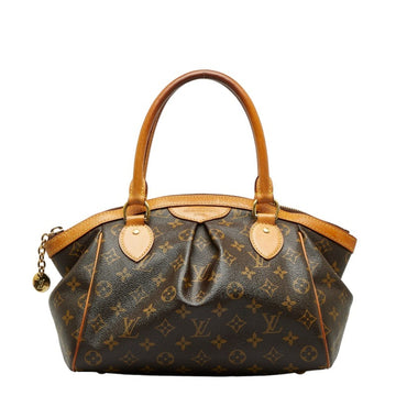 LOUIS VUITTON Monogram Tivoli PM Handbag M40143 Brown PVC Leather Women's