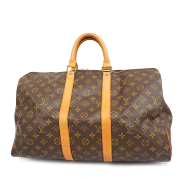 LOUIS VUITTONAuth  Monogram Keepol 45 M41428 Men,Women,Unisex Boston Bag