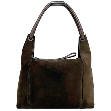 Gucci bag brown 101333 suede leather GUCCI ladies