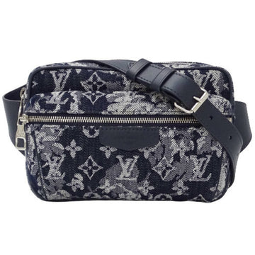 LOUIS VUITTON Bag Monogram Tapestry Men's Waist Pouch Body Bum Outdoor M57281 Navy Blue