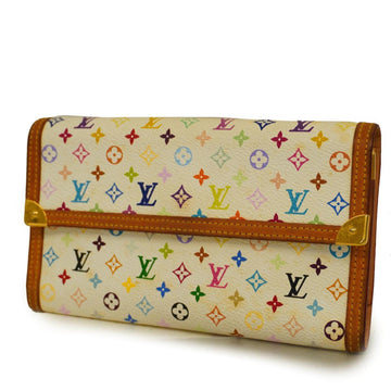 LOUIS VUITTON Trifold Long Wallet Monogram Multicolor Porte Tresor International M92659 Bronze Ladies