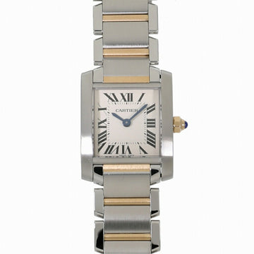 CARTIER Tank Française SM W51007Q4 Ivory Ladies Watch