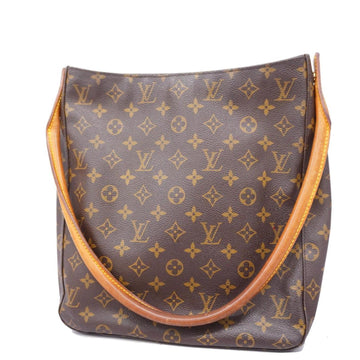 LOUIS VUITTON Shoulder Bag Monogram Looping GM M51145 Brown Ladies