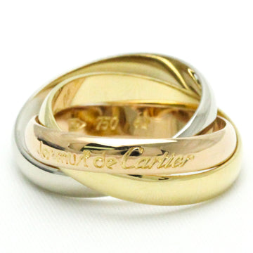 CARTIER Trinity Pink Gold [18K],White Gold [18K],Yellow Gold [18K] Fashion No Stone Band Ring