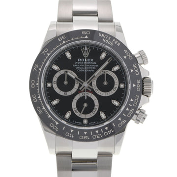 ROLEX Daytona 116500LN men's SS watch self-winding black dial