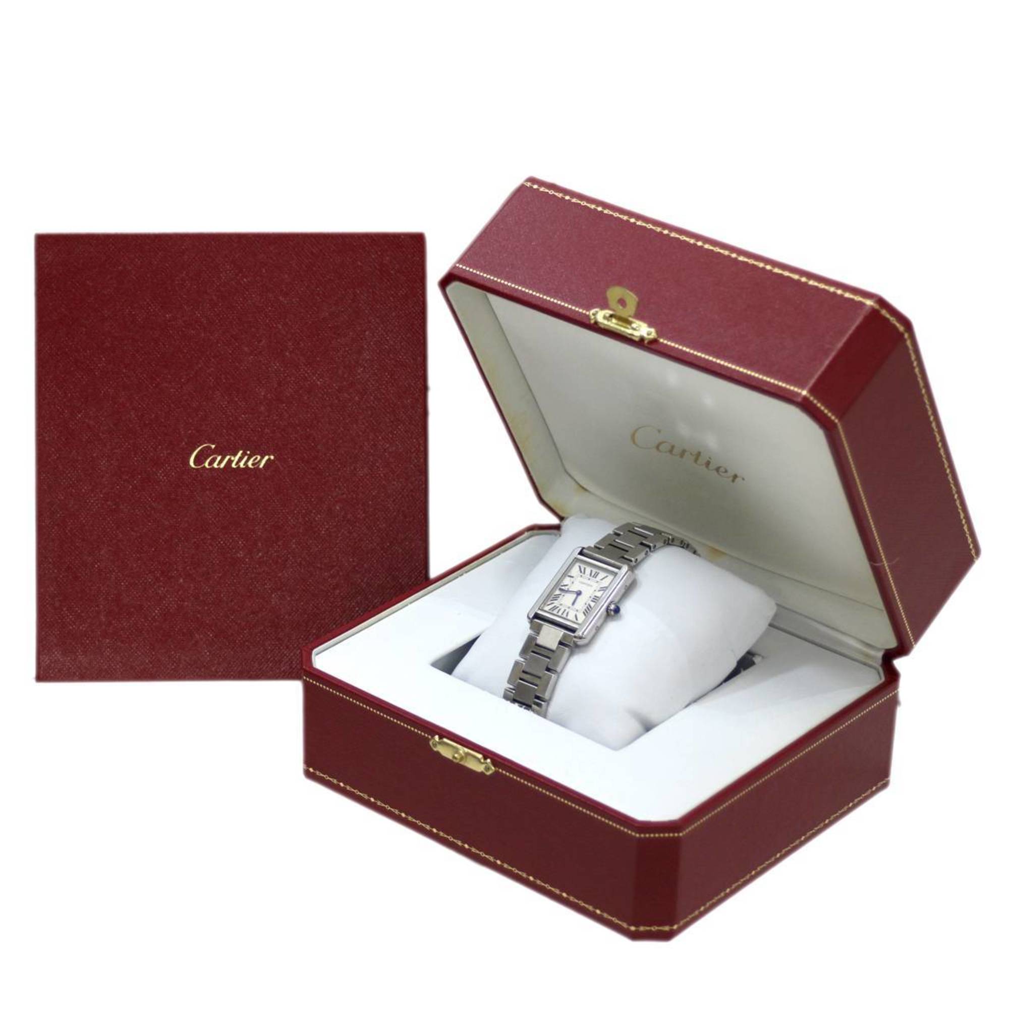 CARTIER Tank Solo Women s Quartz Watch W5200013 SS