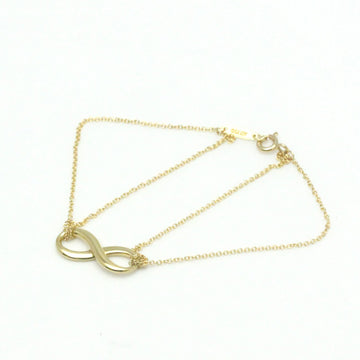 TIFFANY Infinity Double Chain Bracelet Yellow Gold [18K] No Stone Charm Bracelet Gold