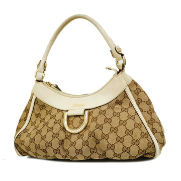 GUCCIAuth  GG Canvas Handbag 190525 Women's Beige