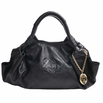 LOEWE Leather Nappa Aire Handbag Black Ladies