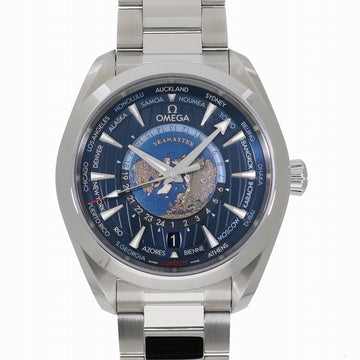 OMEGA Seamaster Aqua Terra GMT Worldtimer Master Chronometer 220.10.43.22.03.001 Blue Men's Watch