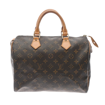 LOUIS VUITTON Monogram Speedy 30 Brown M41526 Women's Canvas Handbag