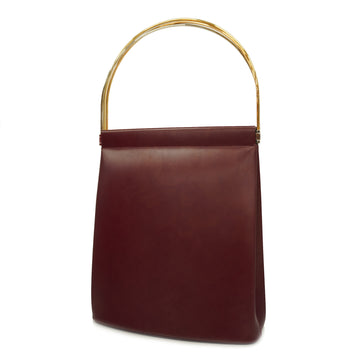 CARTIERAuth  Trinity Women's Leather Handbag Bordeaux