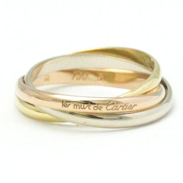 CARTIER Trinity Pink Gold [18K],White Gold [18K],Yellow Gold [18K] Fashion No Stone Band Ring Gold