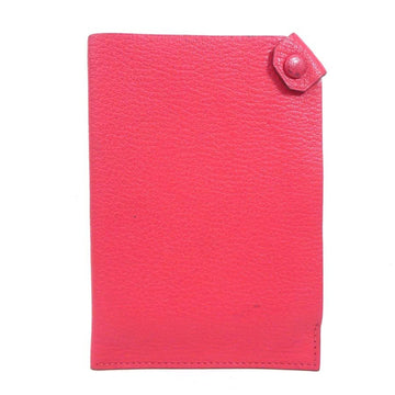 HERMES Passport Case Tarmac PM Leather Pink Women's e55970a