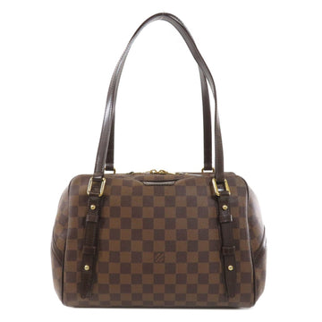 Louis Vuitton N41157 Rivington PM Damier Ebene Tote Bag Canvas Ladies