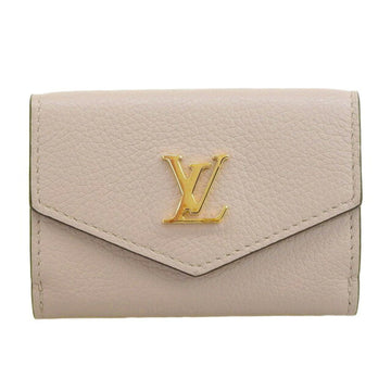 Louis Vuitton Wallet Women's Trifold Portefeuille Lock Mini Greige M69340