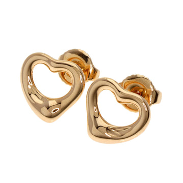 TIFFANY open heart earrings K18 pink gold ladies &Co.