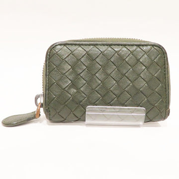 BOTTEGA VENETA Intrecciato Khaki Coin Purse Men's Accessories