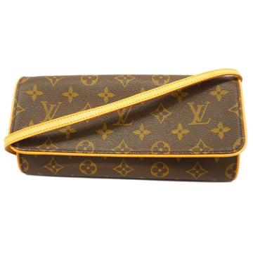 LOUIS VUITTON Shoulder Bag Monogram Pochette Twin GM M51852 Brown Ladies