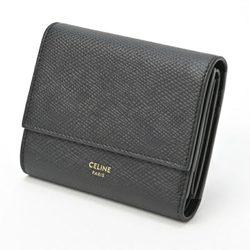 CELINE Small Trifold Wallet 10B573BEL.38NO Black T-155054