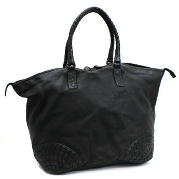 BOTTEGA VENETA Intrecciato Leather Tote Bag Black 214729  Women's Men's Available