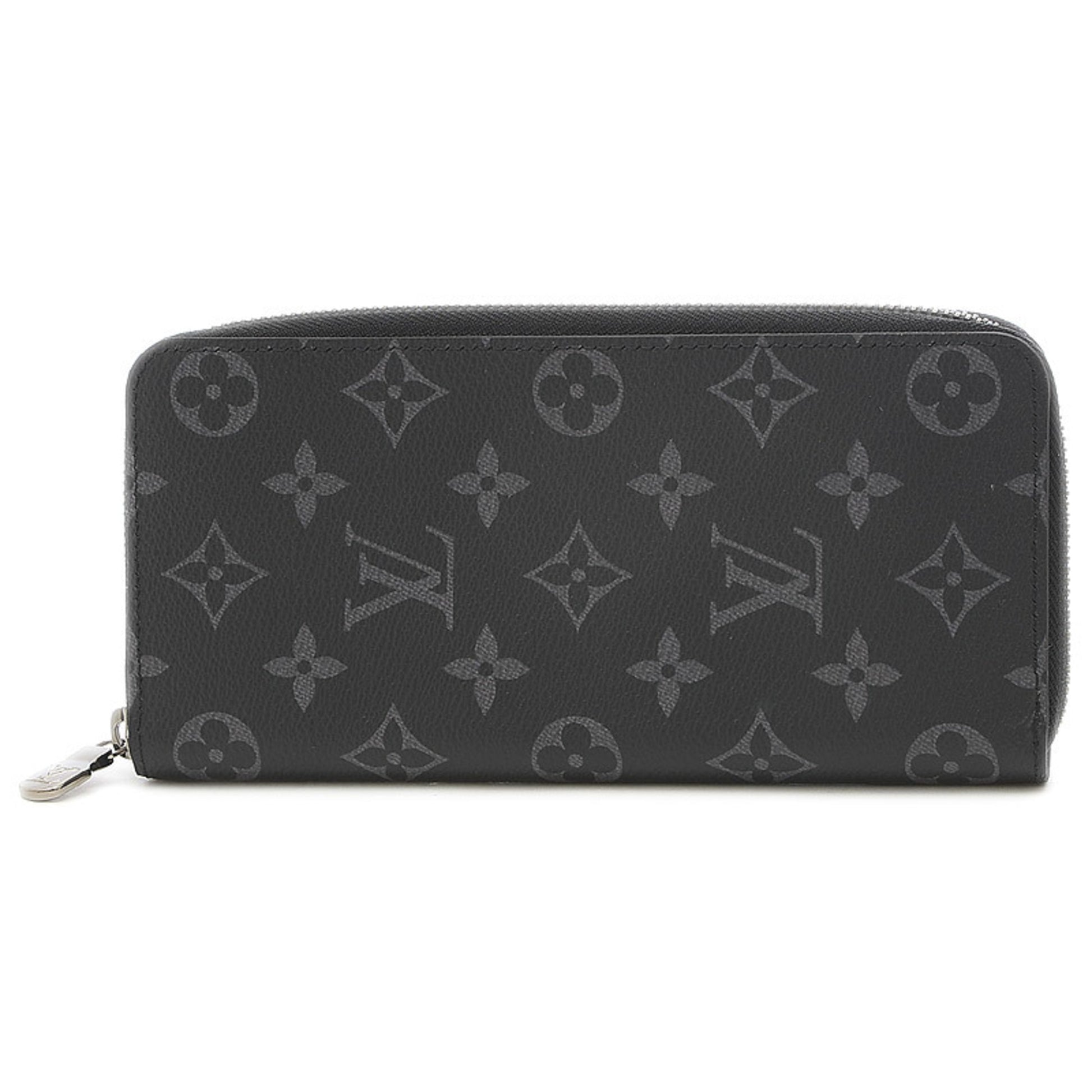 Louis Vuitton Vertical Zippy Wallet Monogram Eclipse Black/Gray