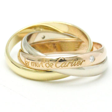 CARTIER Trinity Pink Gold [18K],White Gold [18K],Yellow Gold [18K] Fashion Diamond Band Ring Gold