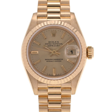 Rolex Datejust 69178 Ladies YG Watch Automatic Winding Champagne Dial