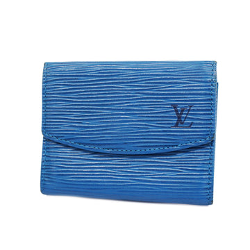 Auth Louis Vuitton Monogram Mini Alma Huat M92202 Women's Handbag Blue