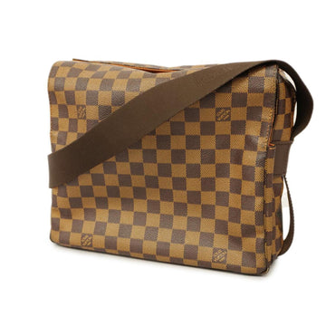 LOUIS VUITTON Shoulder Bag Damier Naviglio N45255 Brown Men Women Unisex