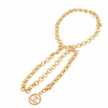 CHANEL here mark chain belt gold 93cm