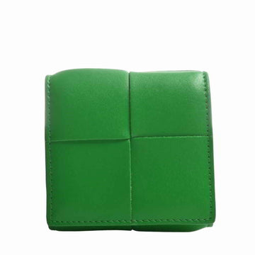 BOTTEGA VENETA intrecciato leather coin case - green