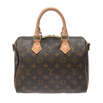 LOUIS VUITTON Monogram Speedy 25 Bandouliere Brown M41113 Women's Canvas Handbag